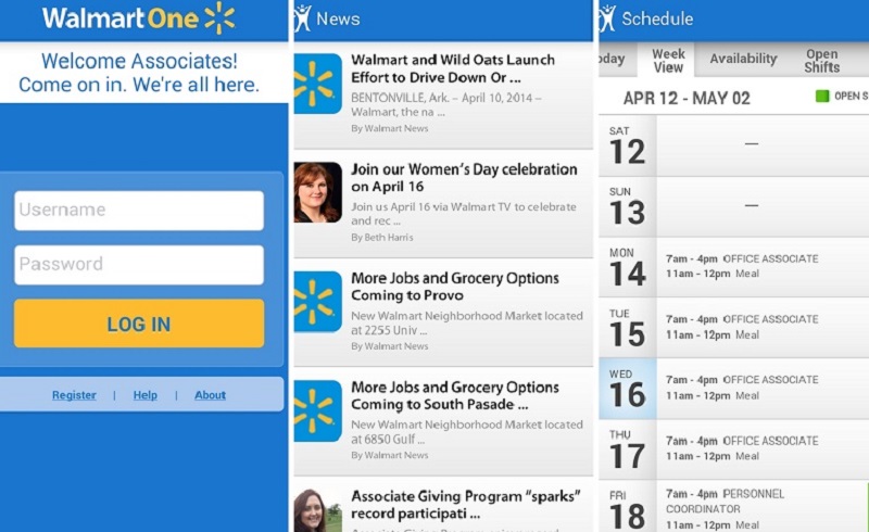 Walmart schedule - WalmartOne schedule
